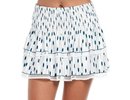 Lucky in love Palms D'Amour Long Chic Smocked Skirt - white
