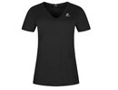 Le coq sportif ESS Tee SS Col V No.1 W - black