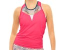 Lucky in love Pretty in Ink Think Ink Bralette Tank - shocking pink