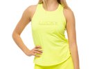 Lucky in love Laser Novelty Technology Feeling Lucky Racerback Tank - neon yellow