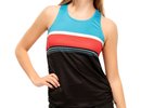 Lucky in love Post a Plaid Post it Cinch Tank - black