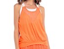 Lucky in love Animal Instinct Get It Stripe Bralette Tank - orange glow