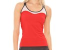 Lucky in love Tech It Out Crossover Tank W/Bra - crimson