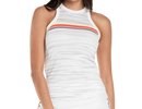 Lucky in love Palms D'Amour Royale Stripe Rib Tank - white