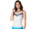 Lucky in love Tropical Sublime Off Tropic Tie Back Tank - white