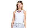 Lucky in love Metallic Novelty Stripe Tank with Bra