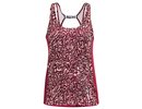Under armour Women's UA Fly-By Printed Tank - black rose/reflective