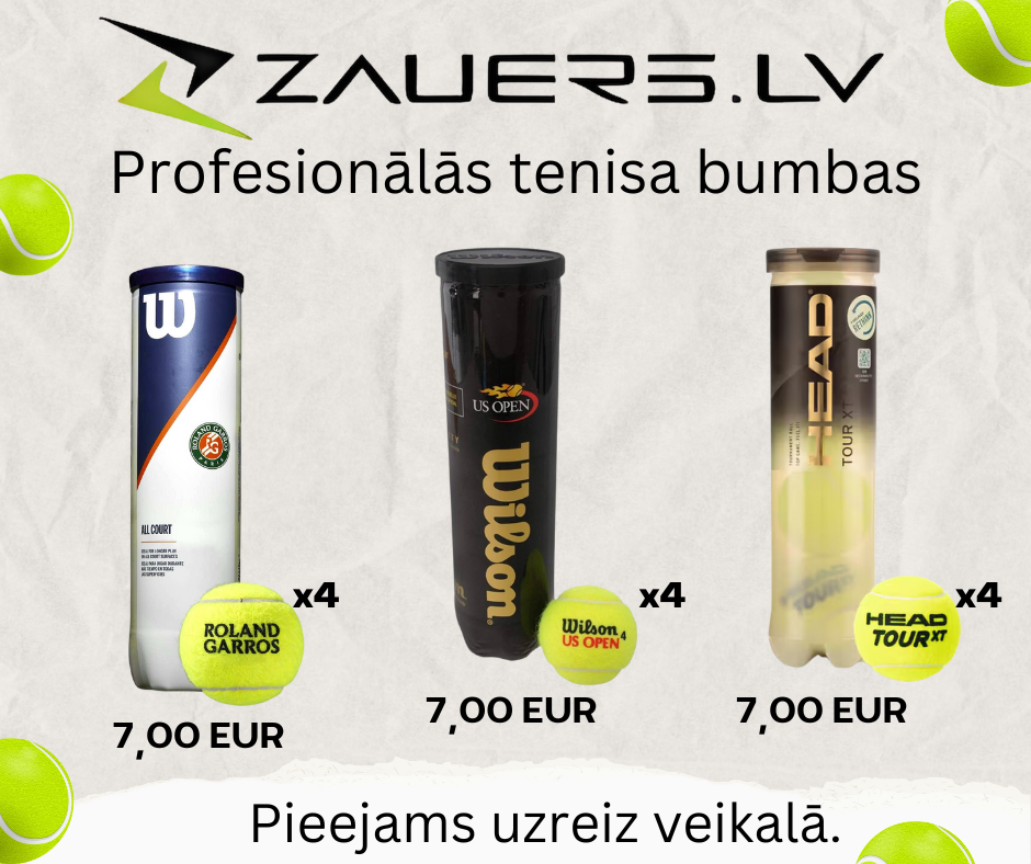 Profesionālas tenisa bumbas